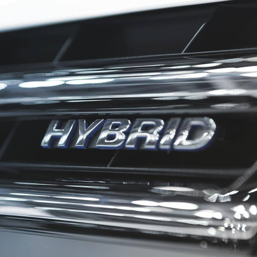 hybrid car square